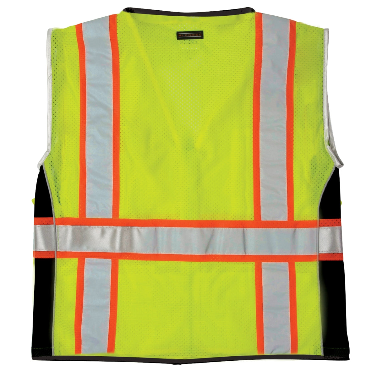 Kishigo 1513 Black Series Heavy Duty Safety Vest - Yellow/Lime