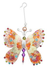 Bright Wing Butterfly Ornament - Handmade