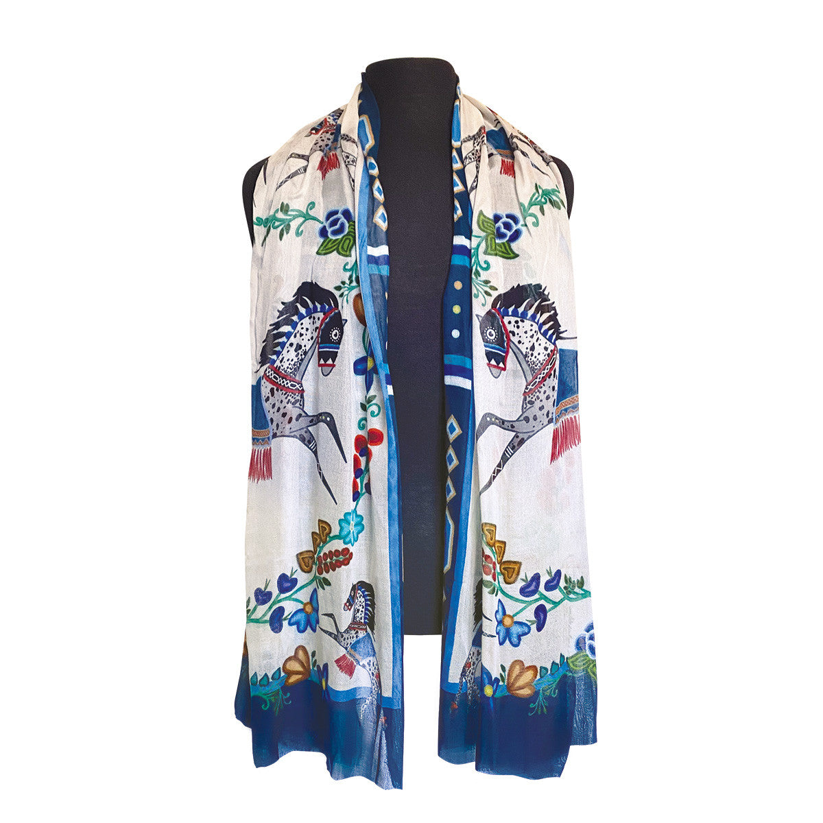 Signature Scarf - Horse (Gidagiza Mishtadim) – Emilie McKinney