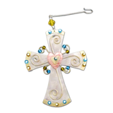 Love Cross Ornament - Handmade
