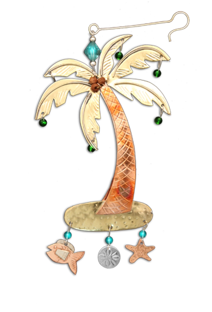 Paradise Palm Ornament - Handmade