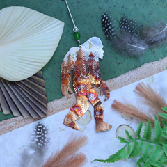 Sasquatch Ornament - Handmade