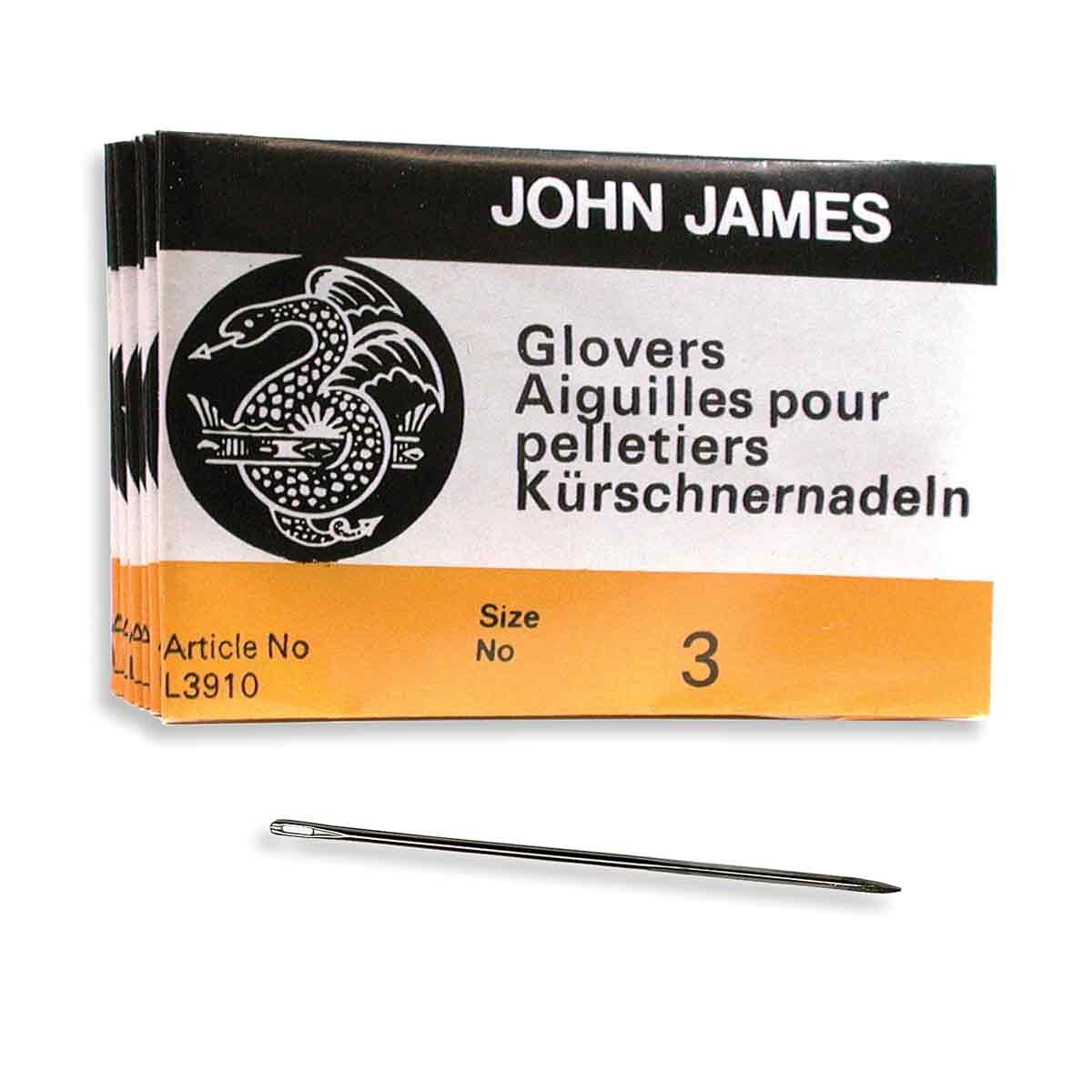 Glover's Beading Needles – Size 3 | 25 Count | John James