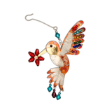 Peaceful Hummingbird Ornament - Handmade