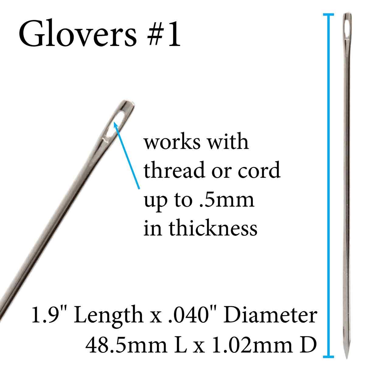 Glover's Beading Needles – Size 3 | 25 Count | John James