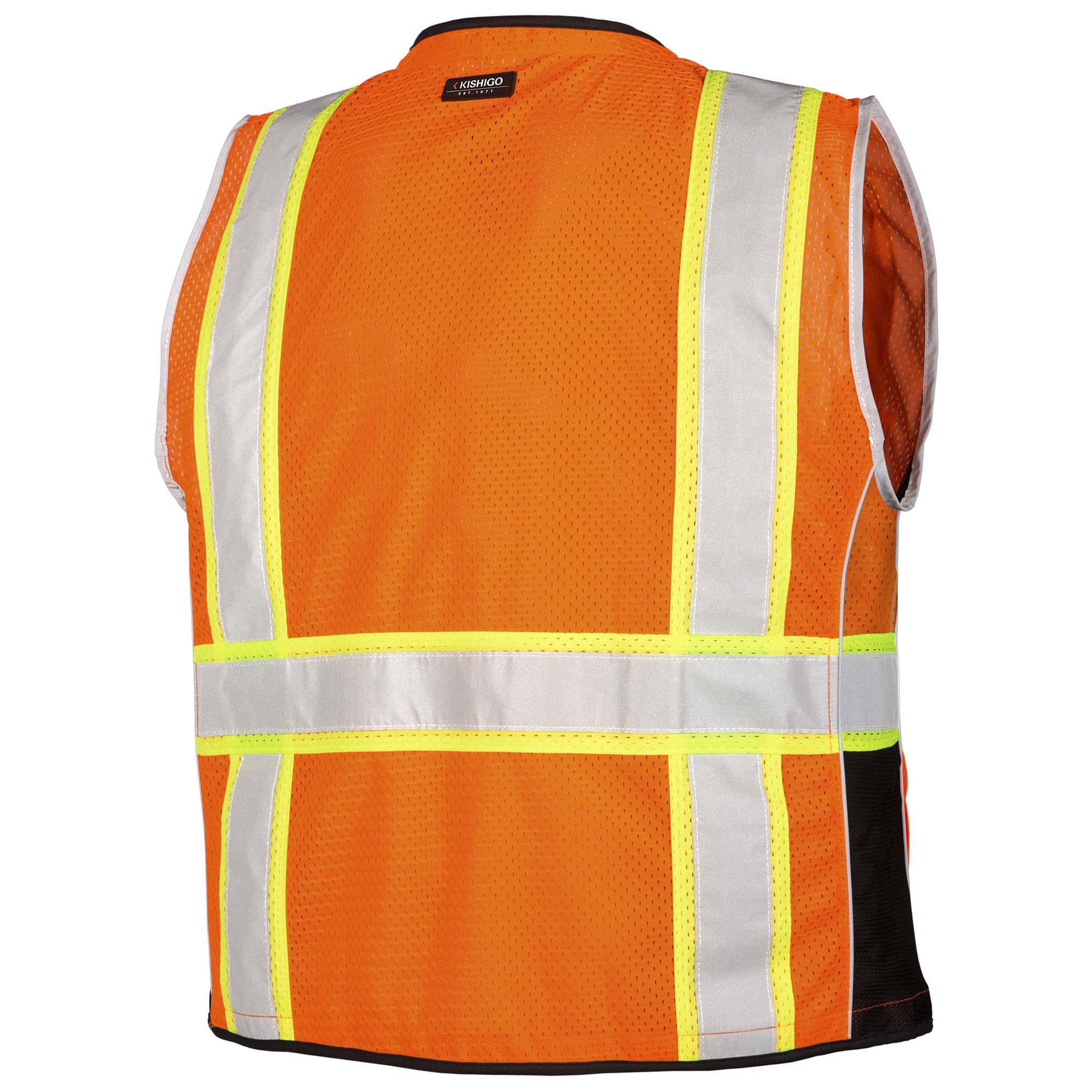 Kishigo 1514 Black Series Heavy Duty Safety Vest - Orange