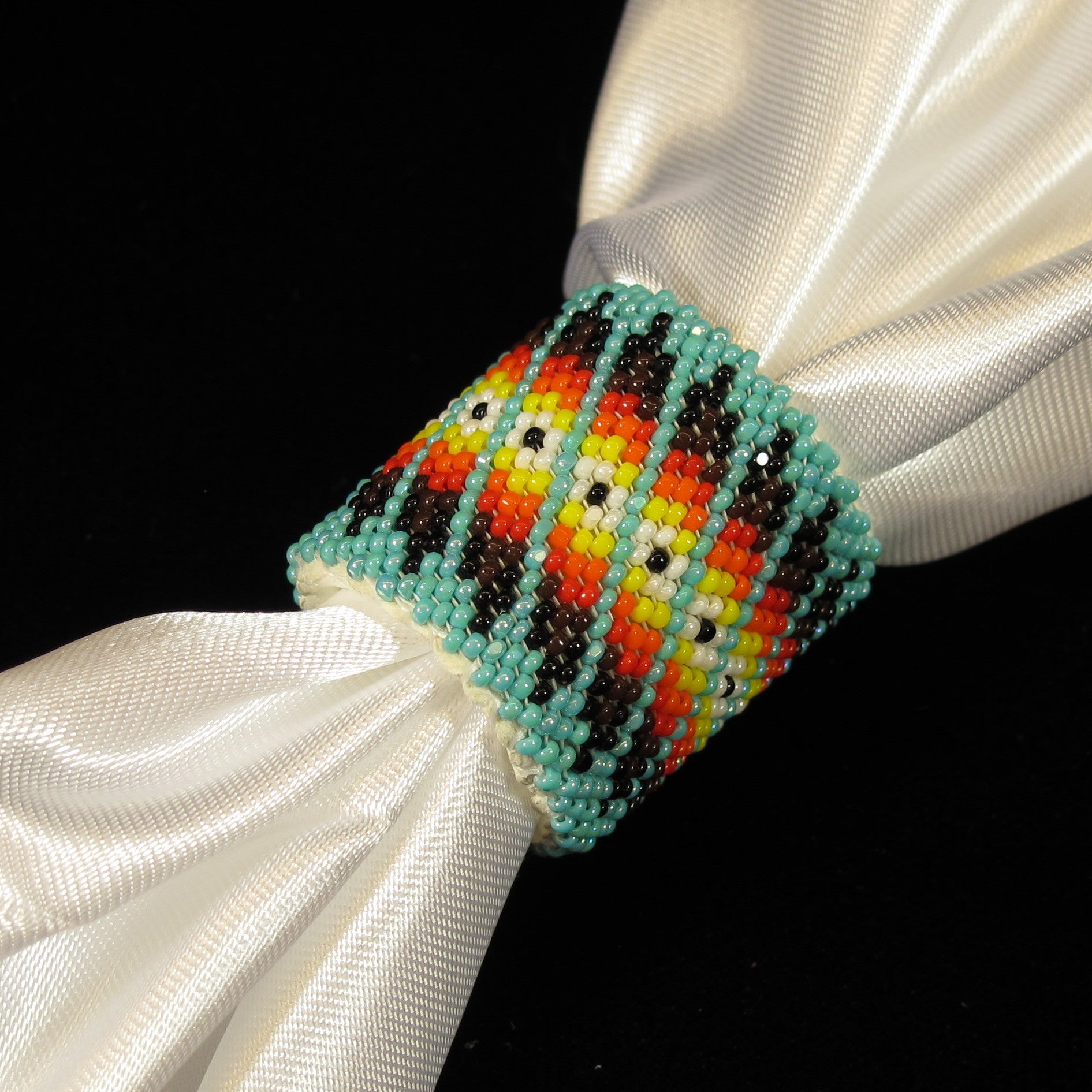Turquoise Beaded Scarf Slide/Holder
