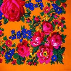 Rose Scarf Orange 30"x30"