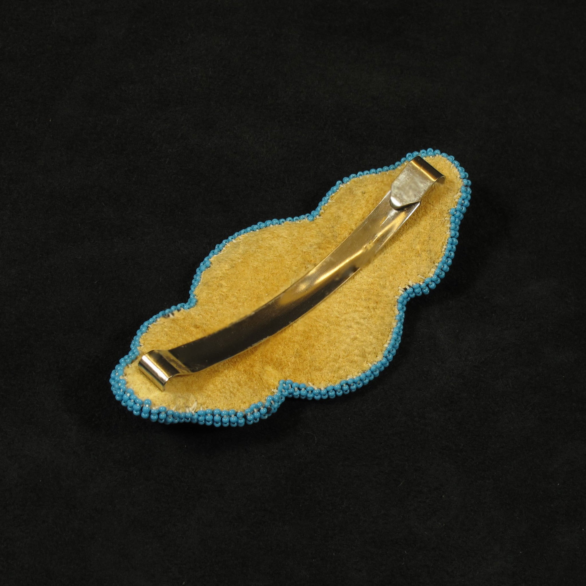 Turquoise Geo-Metric Beaded Barrette