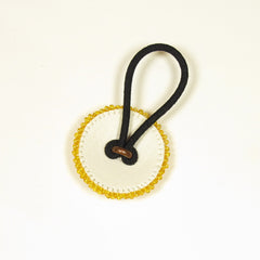 Small Yellow Pony Tail Holder