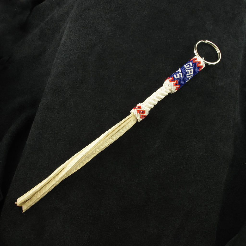 Giants Beaded Keychain