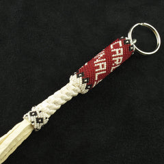 Cardinals Beaded Keychain