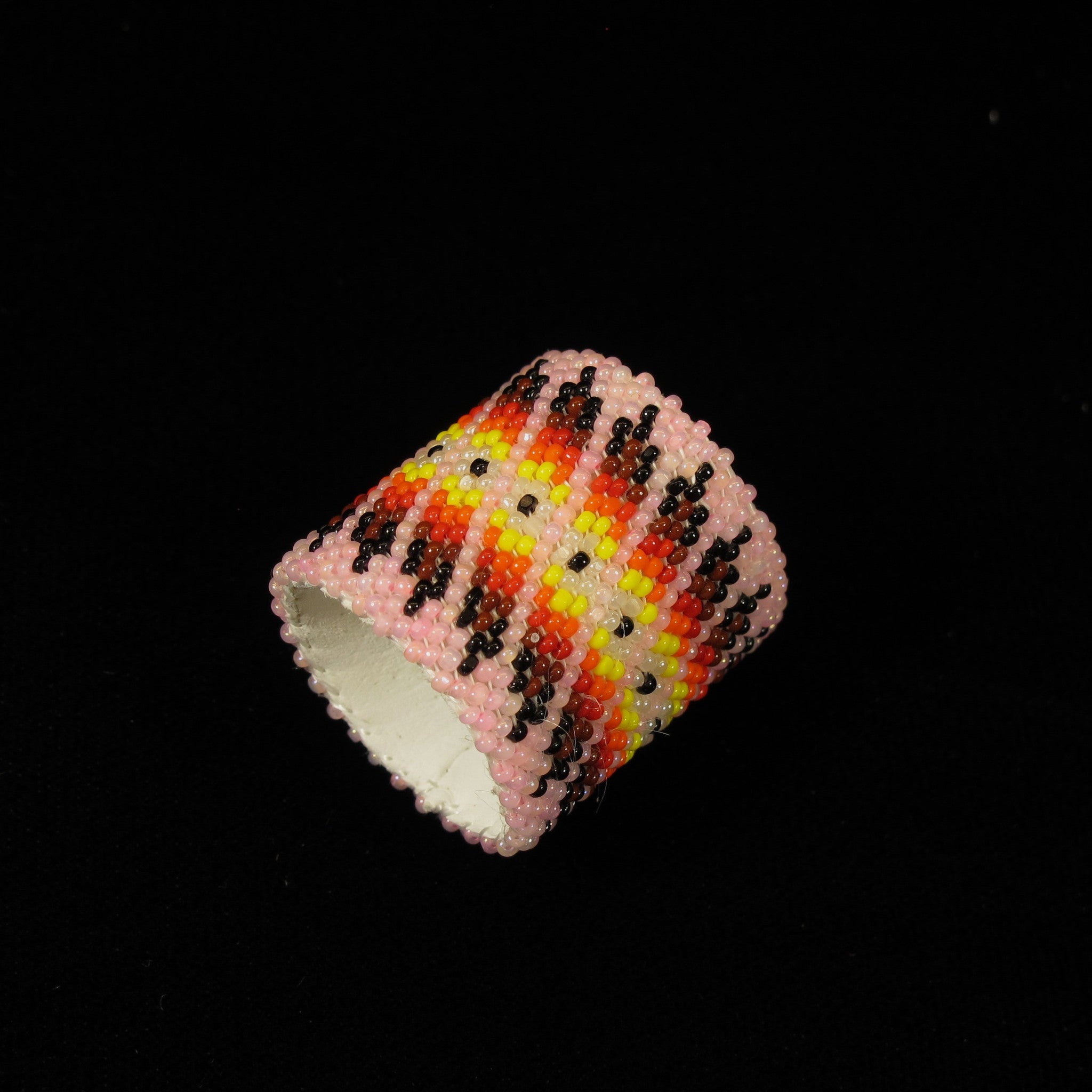 Pink Beaded Scarf Slide/Holder