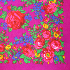Rose Scarf Fuchsia 30"x30"
