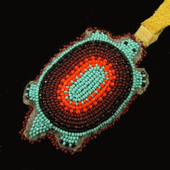 Turquoise Beaded Turtle