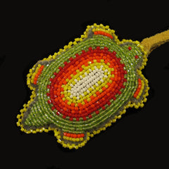 Opaque Green Beaded Turtle