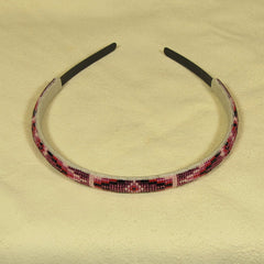 Pink Purple Beaded Head Band