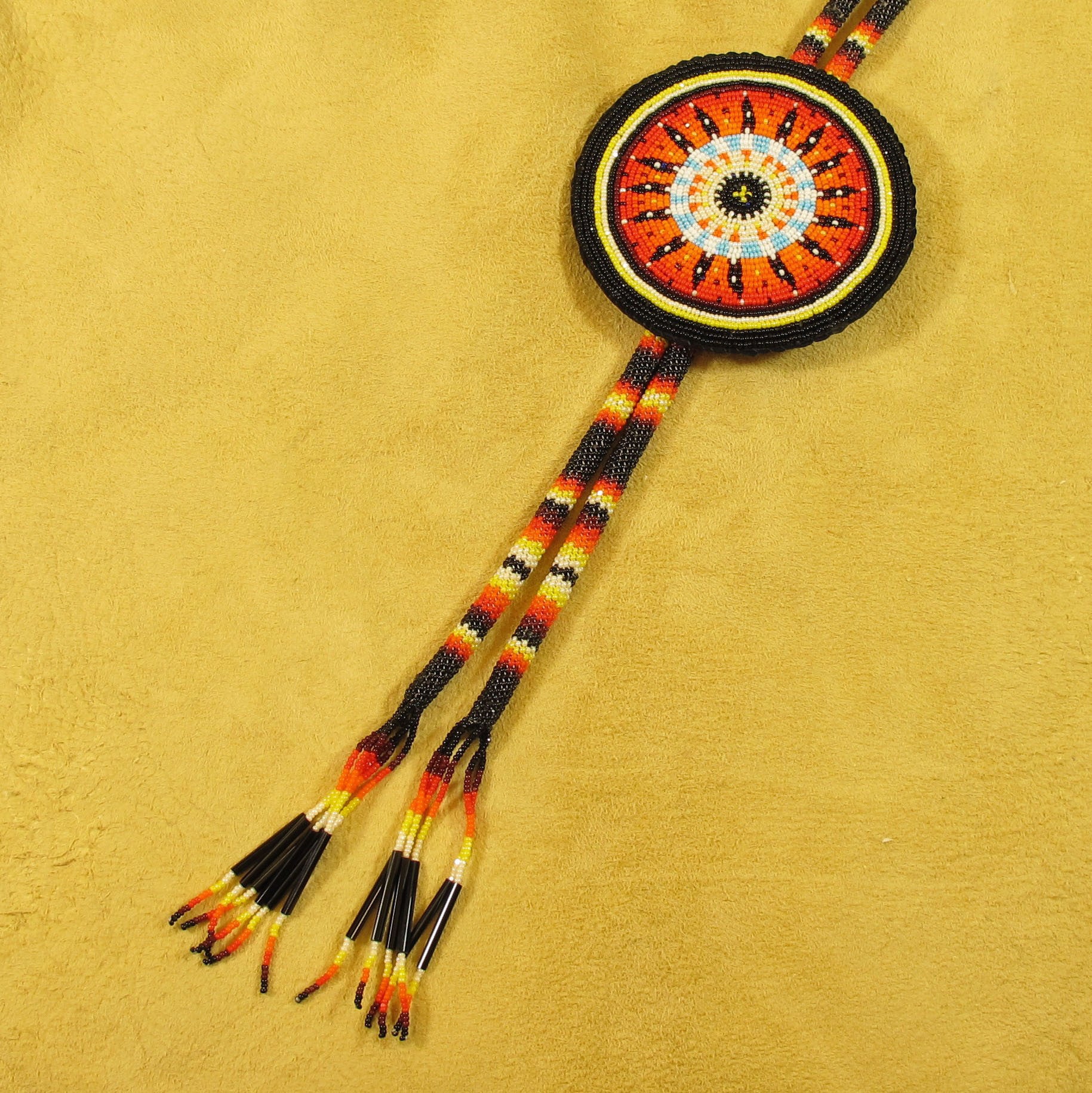 Black & Yellow Bolo Tie