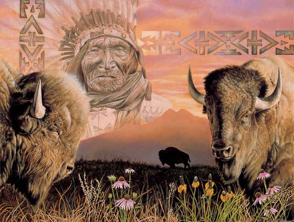 SunsOut - 0258 Keeper of the Plains 500 pc Puzzle