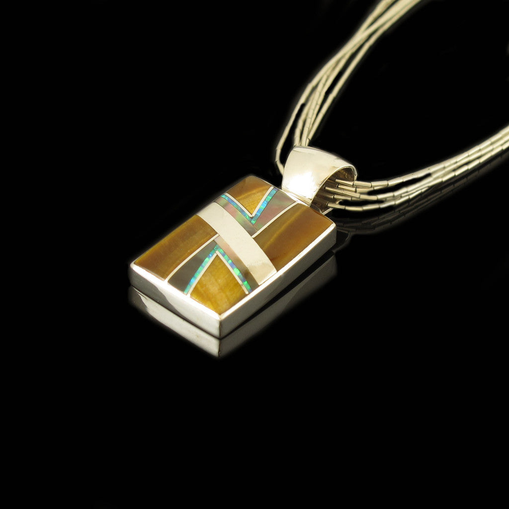 Navajo Made Tigers Eye Pendant