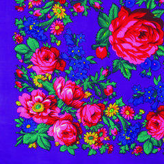 Rose Scarf Purple 30"x30"