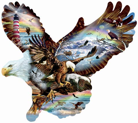 SunsOut - 0244 Eagle Eye SHAPED Puzzle