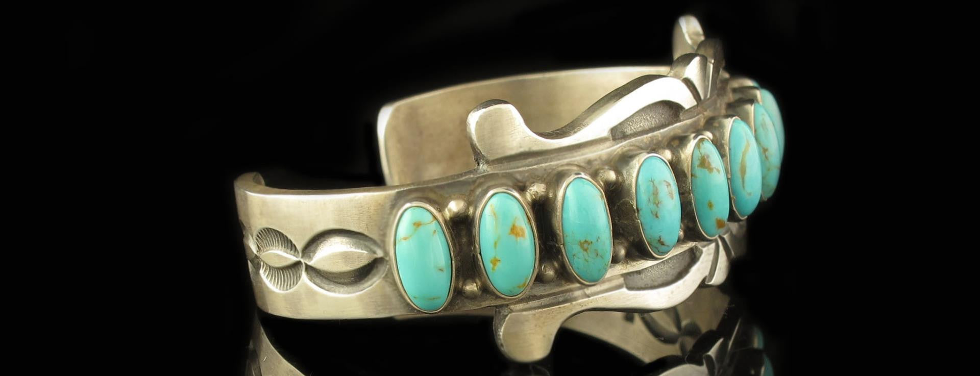 Turquoise Navajo Made Bracelet