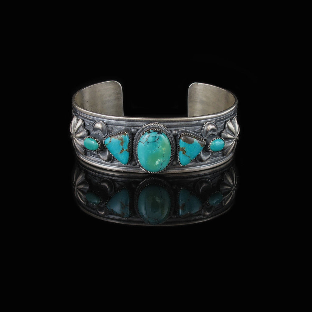5 Stone Native Turquoise Bracelet