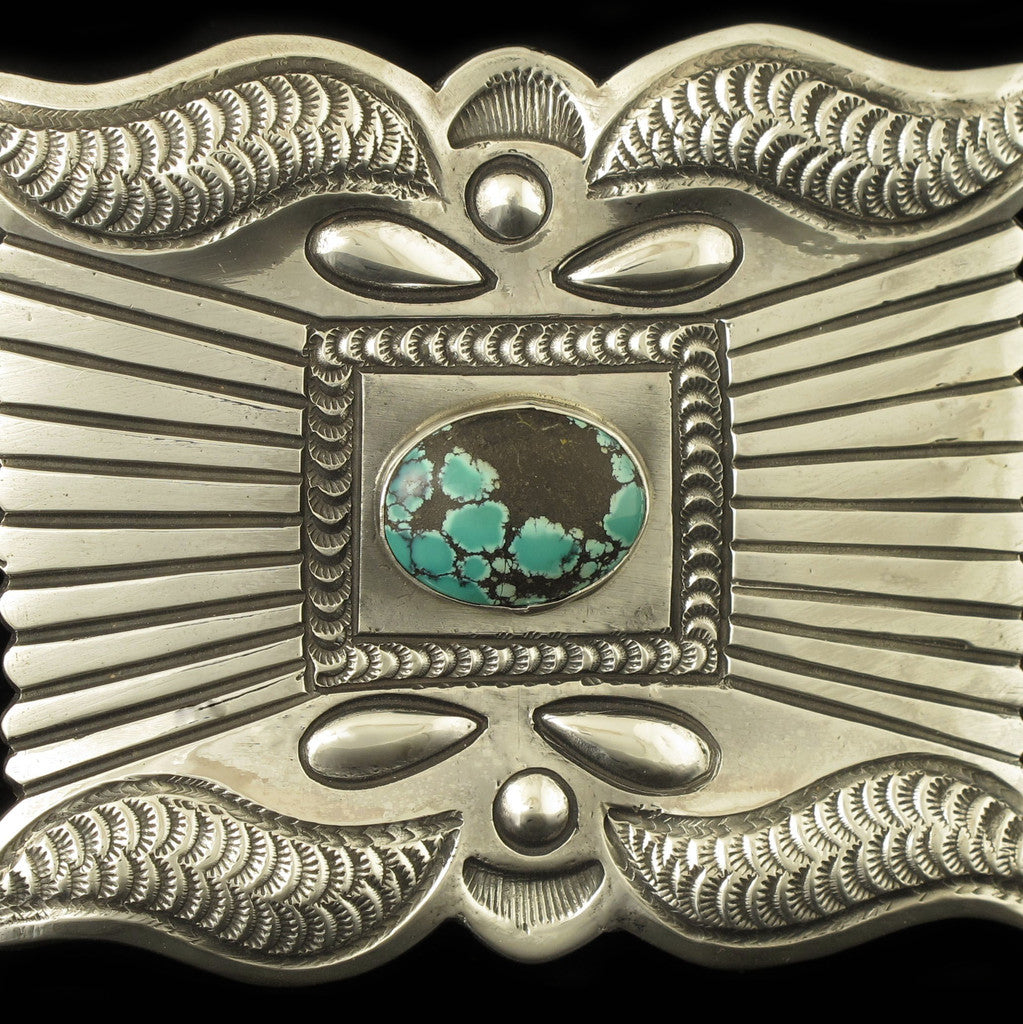 Hand Crafted Turquoise Belt Buckle