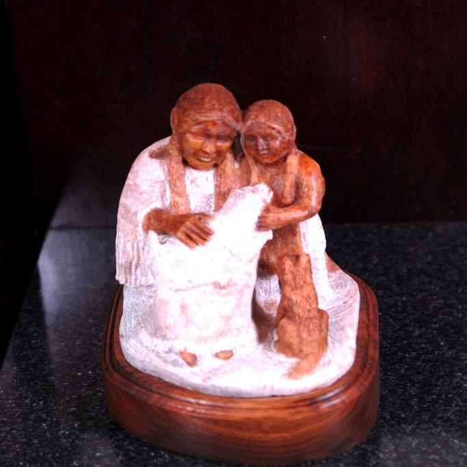 Small Brown Sculpture Tim Washburn