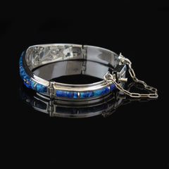 Azurite Chrysocolla Bangle Bracelet