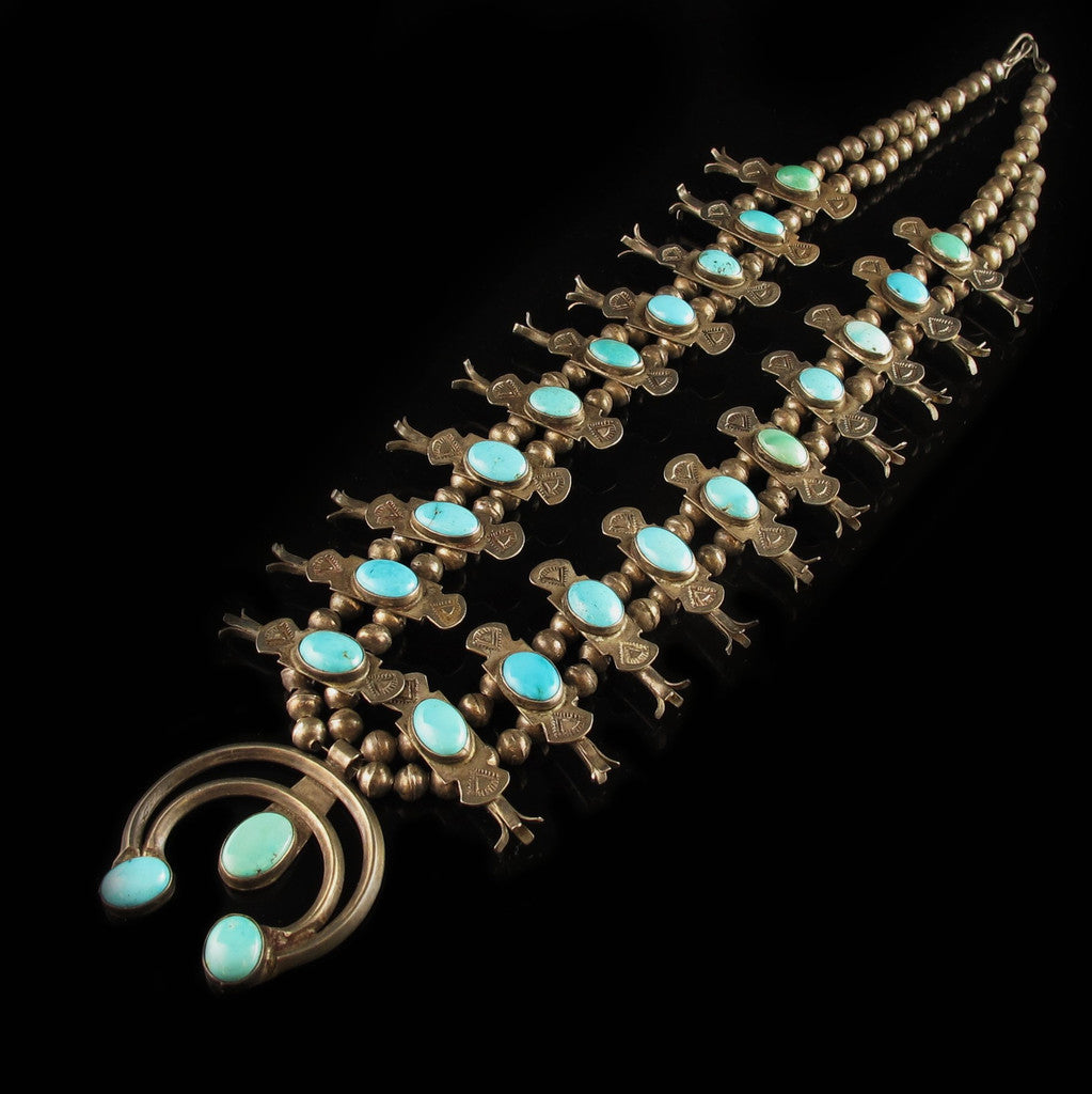 Vintage Squash Blossom Necklace