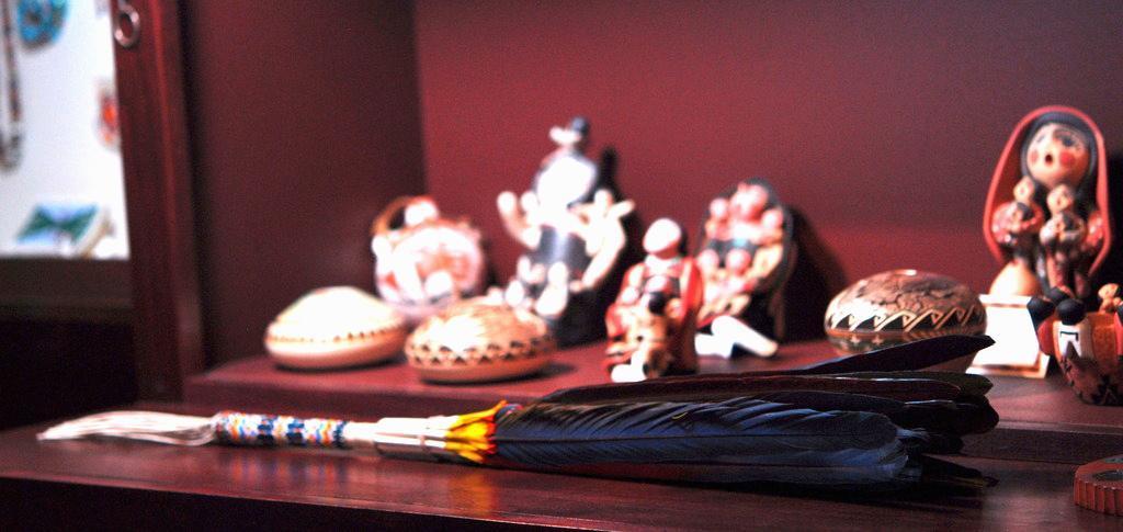 Macaw Feather Peyote Fan