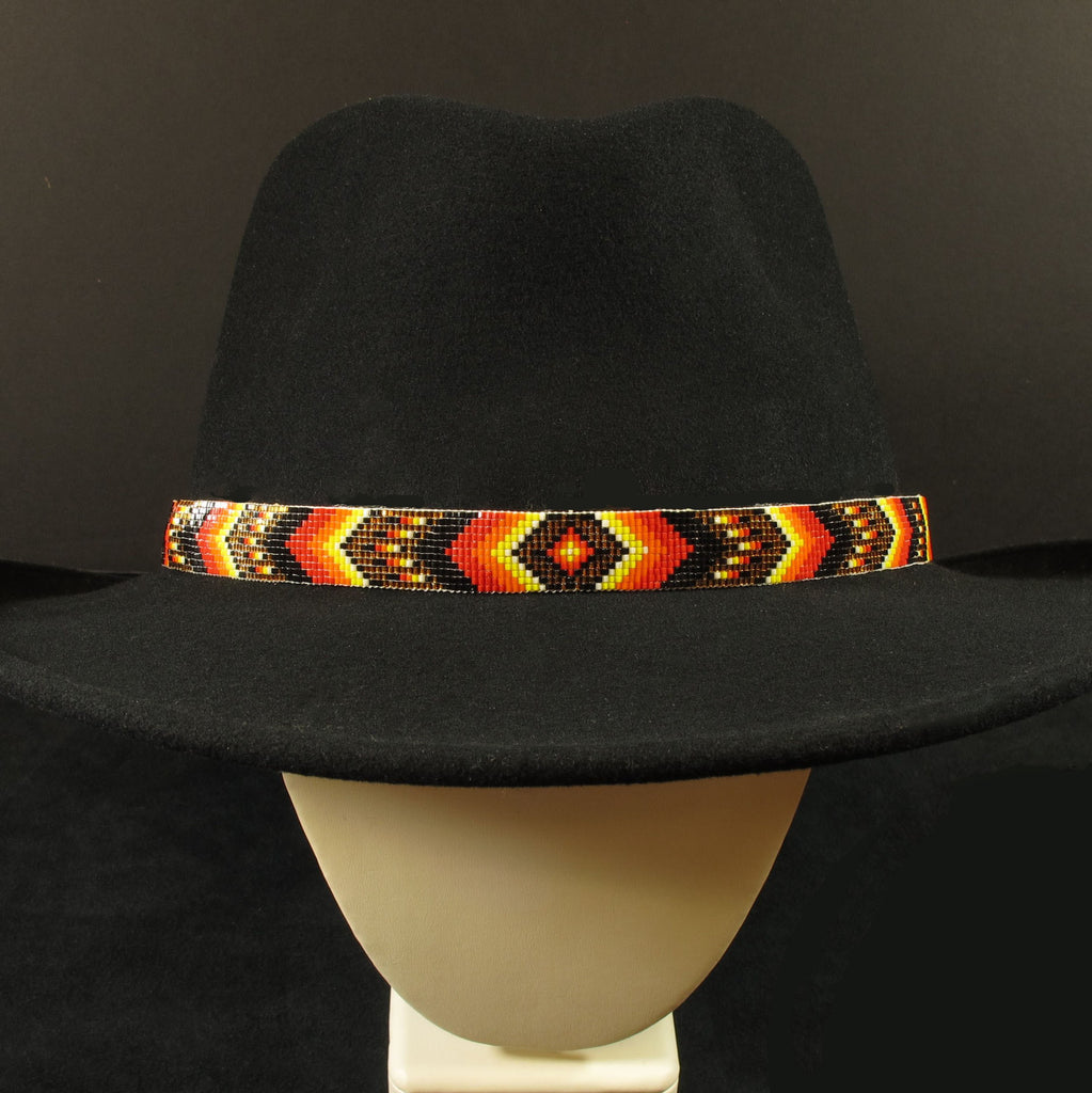 Geo-Metric Beaded Hatband