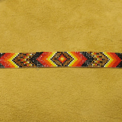 Geo-Metric Beaded Hatband