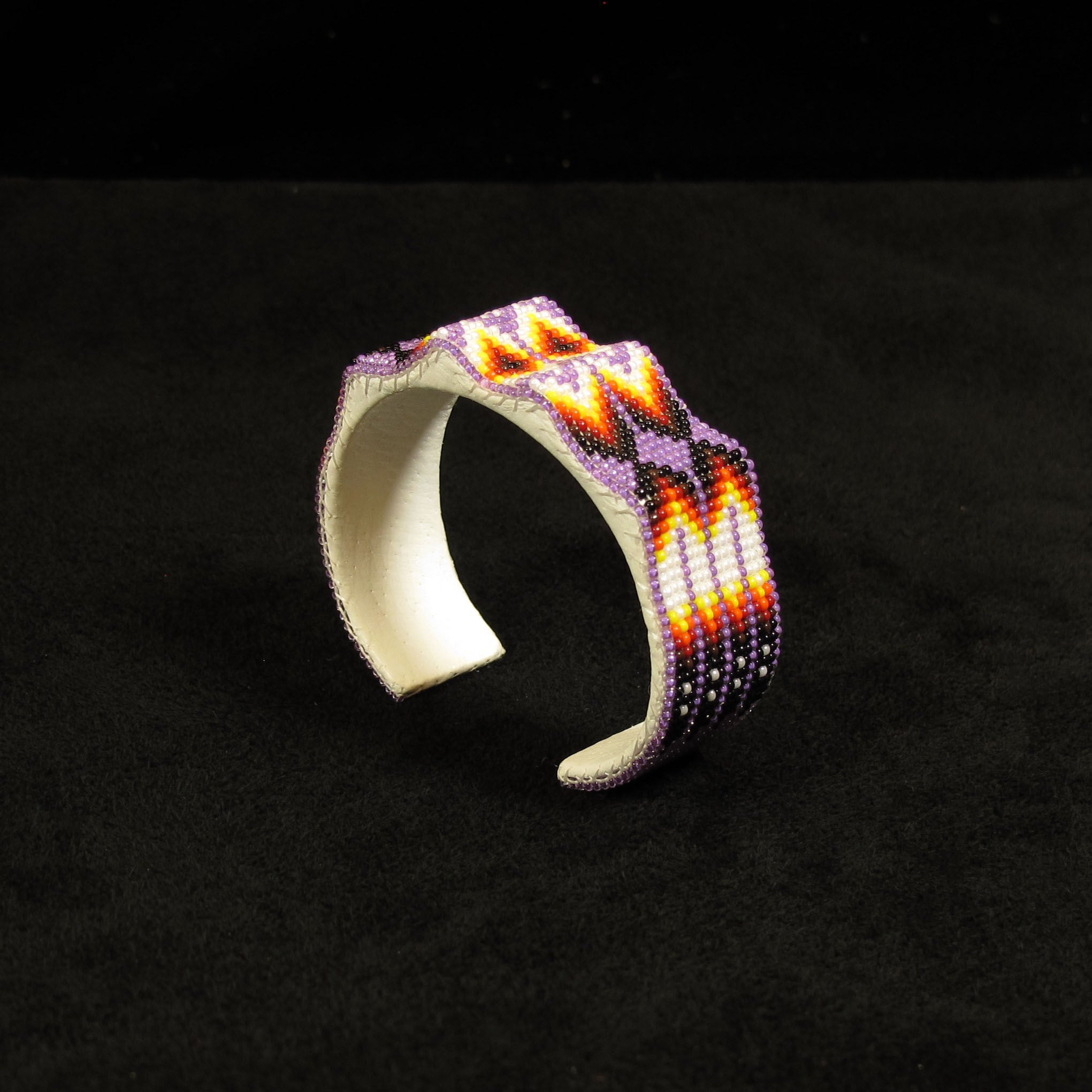 Lavendar Geo-Metric Wave Bracelet