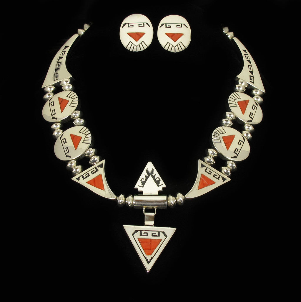 Reversible Necklace Earring Set