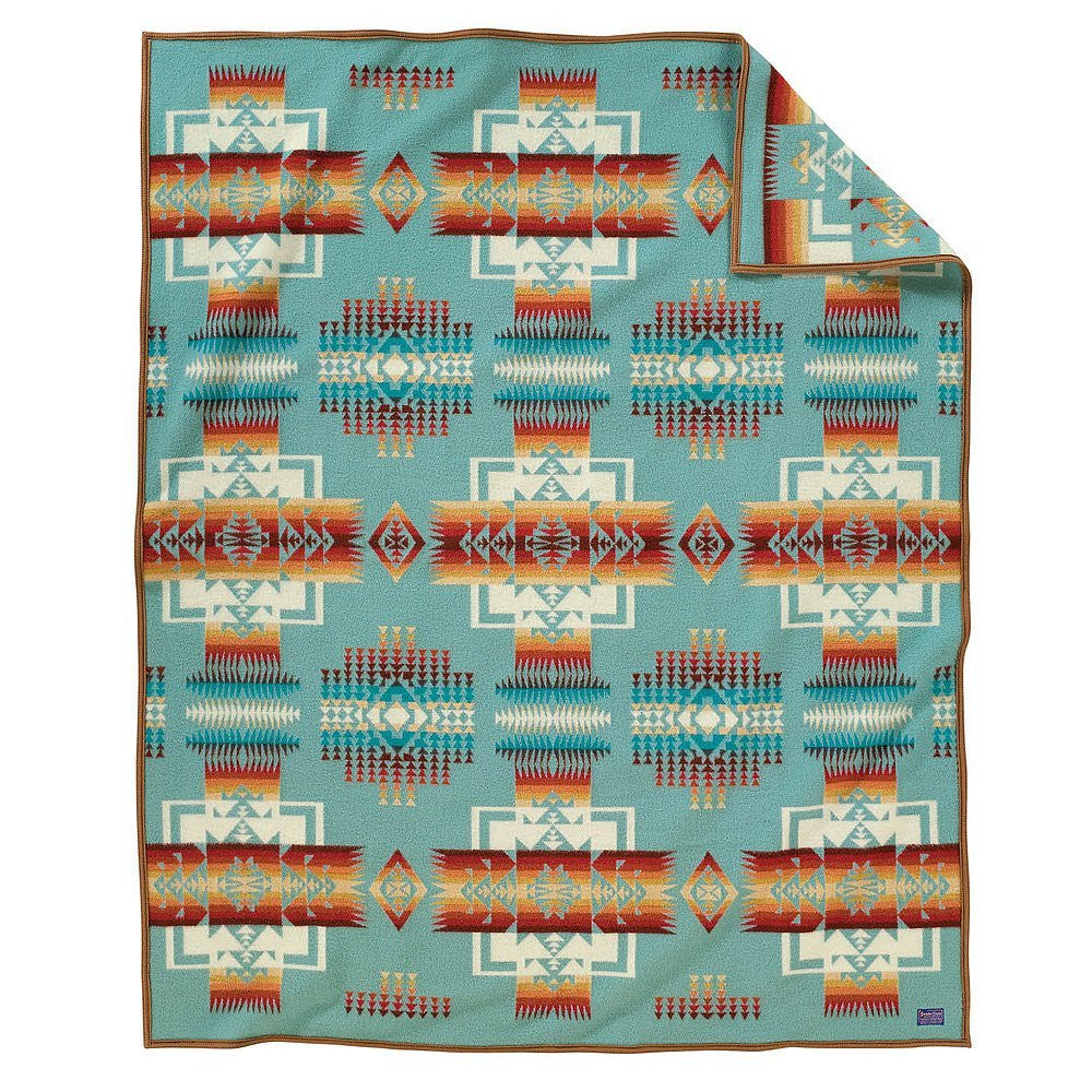 Pendleton Blanket - Chief Joseph Aqua