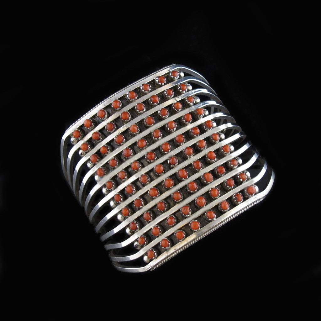 Zuni Coral Bracelet