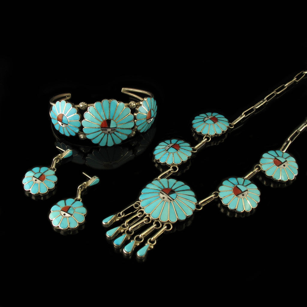 Vintage Sun Face 3 Piece Set