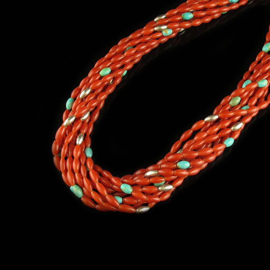 Vintage Coral Bead Necklace