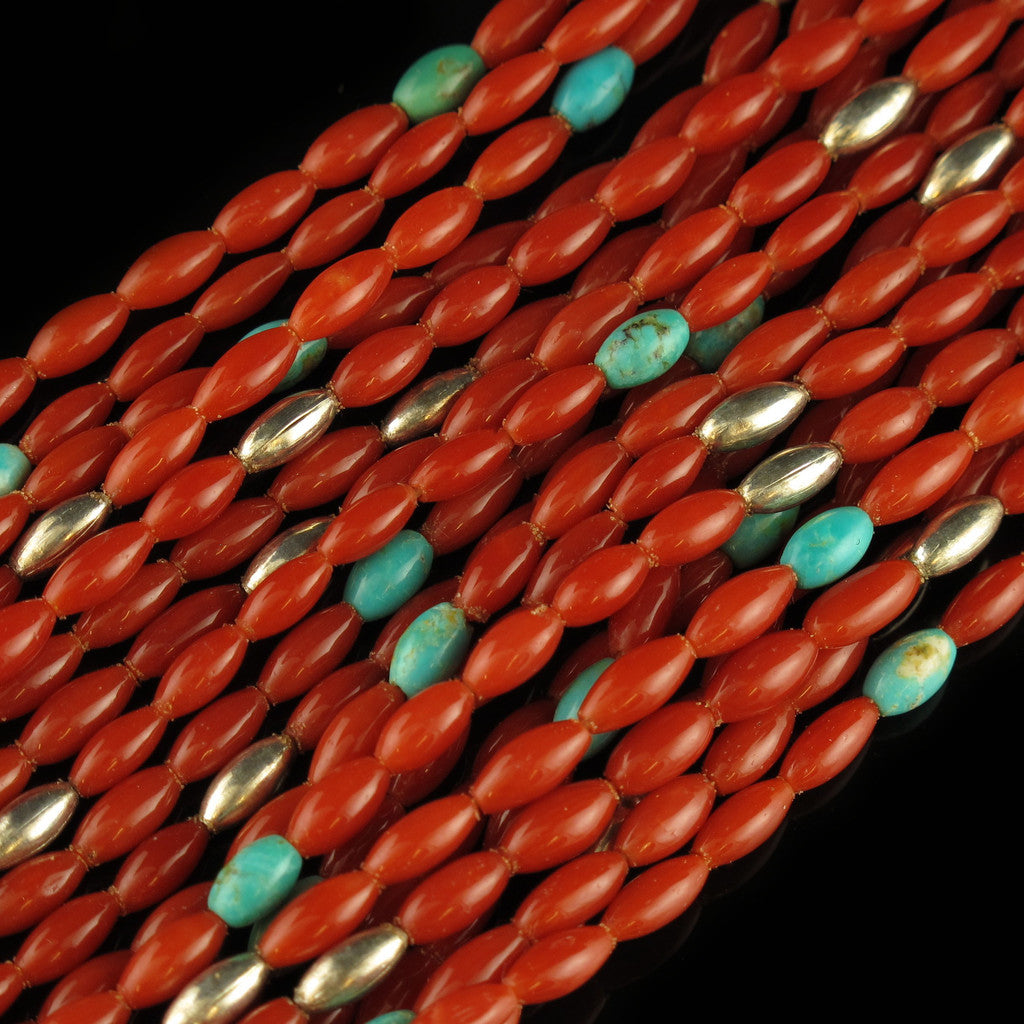Vintage Coral Bead Necklace