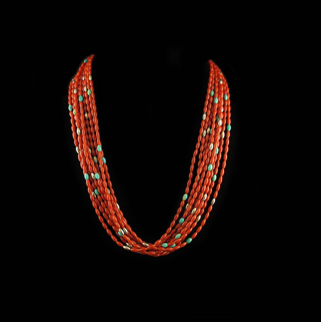 Vintage Coral Bead Necklace