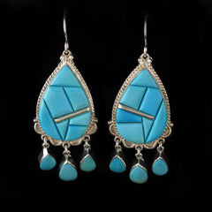 Turquoise Chandelier Earrings