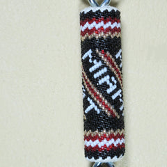Miami Heat Beaded Keychain