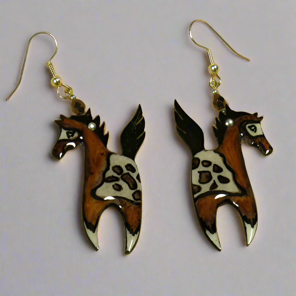 prancing pony earrings
