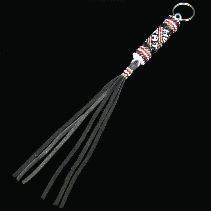 Miami Heat Beaded Keychain