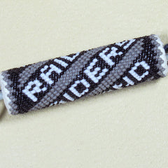 Oakland Raiders Native American Beaded Keychain