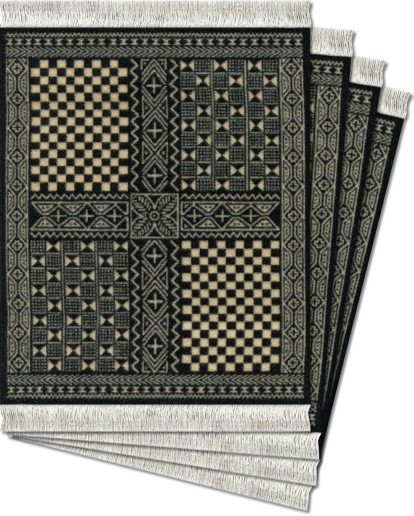 Coaster Rugs Set - African Bogolanfini
